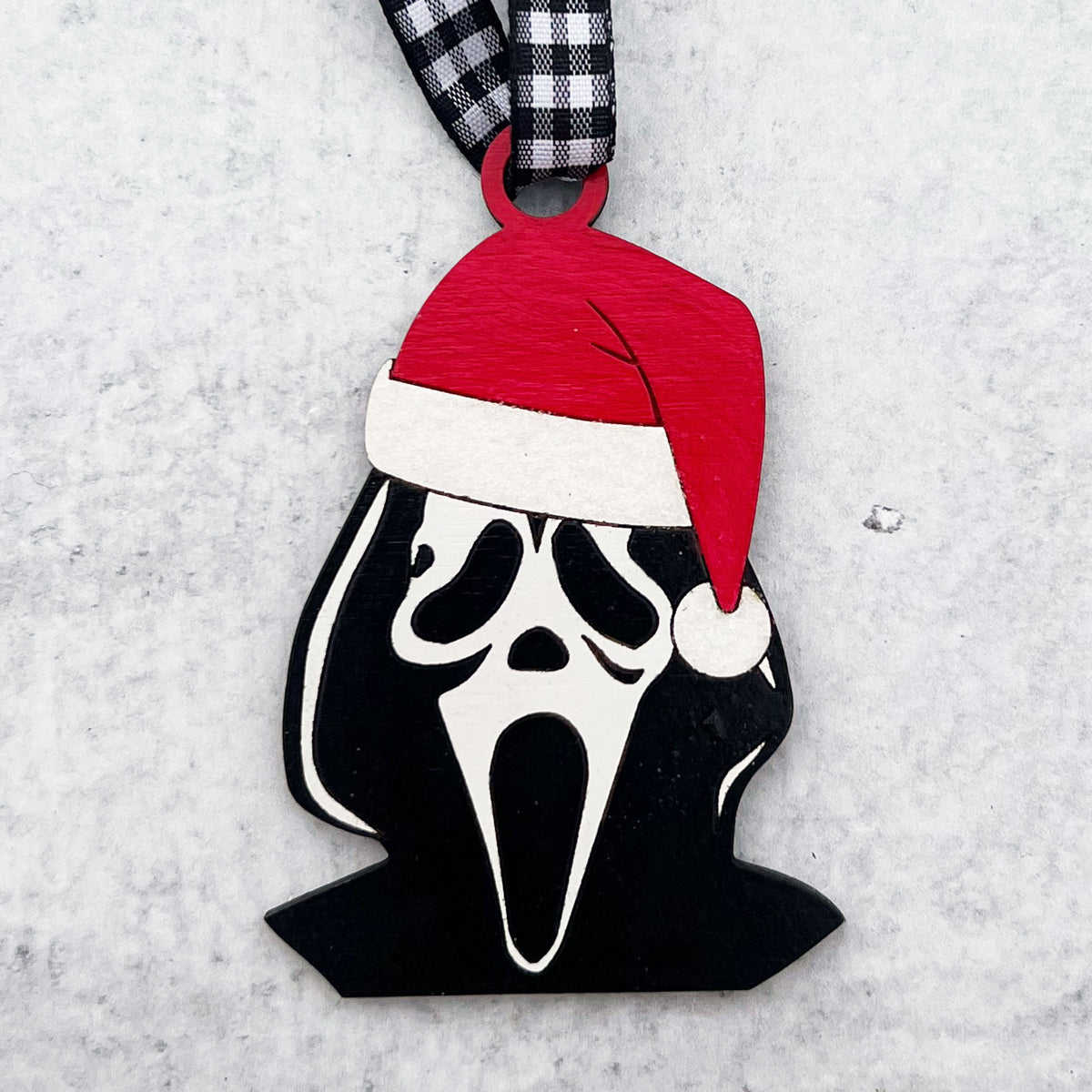 Horror Hockey Mask Christmas Ornament – Pretty Nerdy Crafts